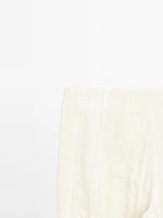 Pantalon flare en lin mélangé - Limited Edition