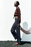 PANTALON BOOTCUT NERVURE