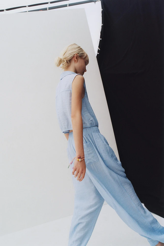 PANTALON EFFET FROISSÉ