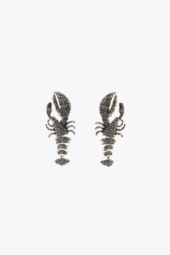 BOUCLES D'OREILLES HOMARD BRILLANTS