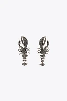 SPARKLY LOBSTER EARRINGS