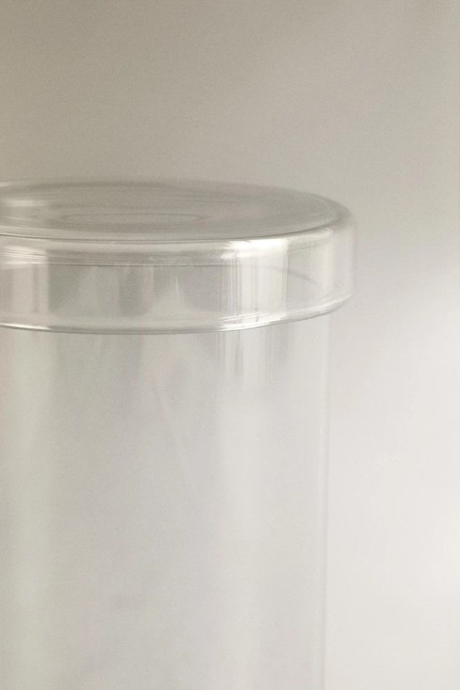 BOROSILICATE BATHROOM JAR WITH TEXT