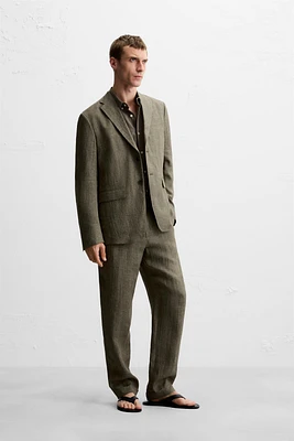 PANTALON DE COSTUME 100 % LIN