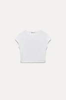 COTTON AND MODAL CROP TOP