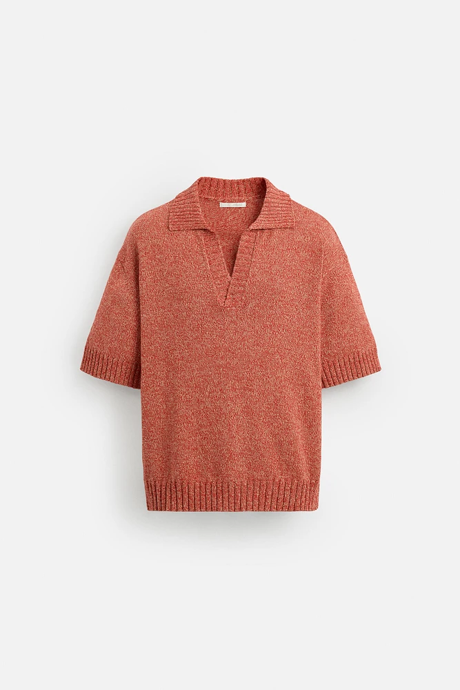 POLO EN MAILLE CONTRASTE