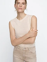 High-waist relaxed fit barrel jeans