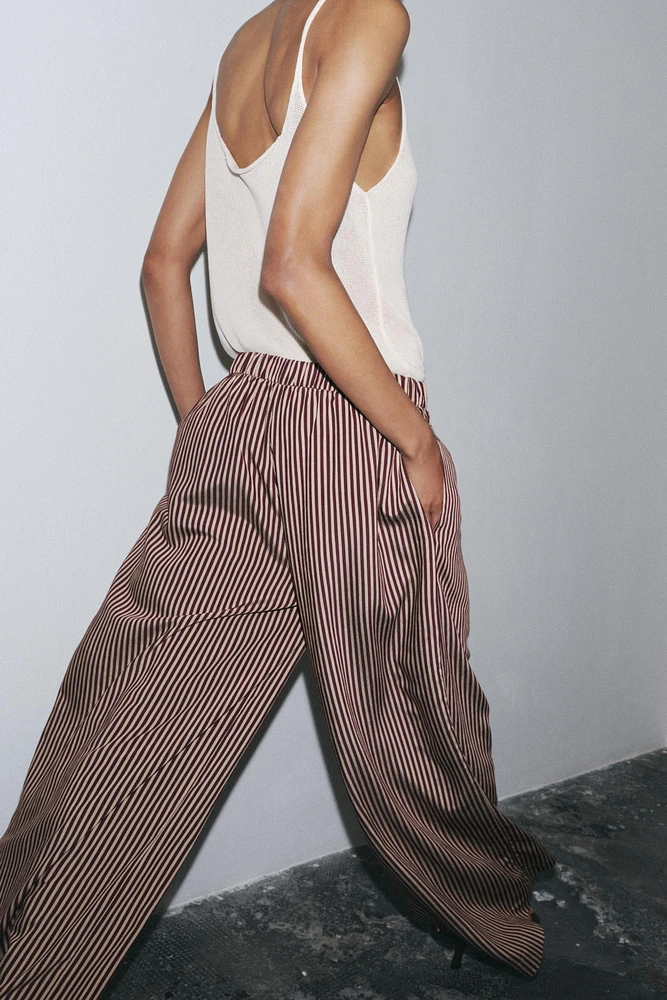 ZW COLLECTION STRIPED FLOWY PANTS