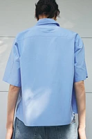 CROPPED POPLIN SHIRT ZW COLLECTION