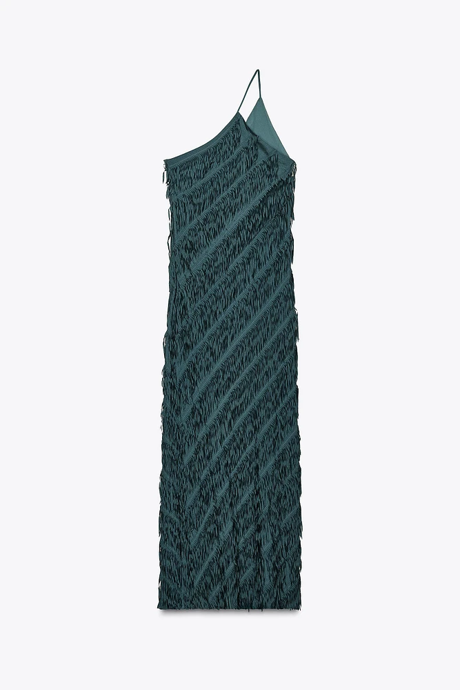 FRINGE MIDI DRESS