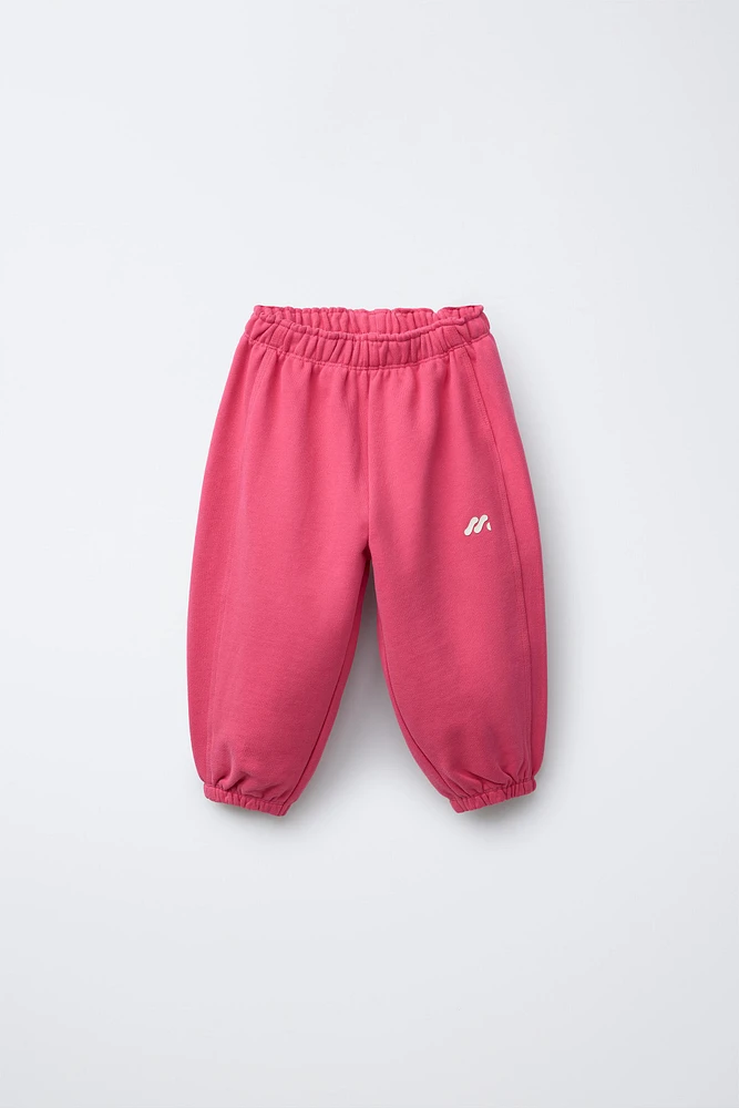 PANTALON JOGGER MOLLETONNÉ AVEC LOGO
