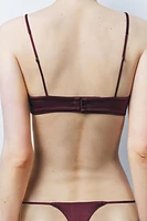SILK UNDERWIRE BRALETTE