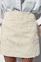 MINI-JUPE BRODERIES EFFRANGÉES