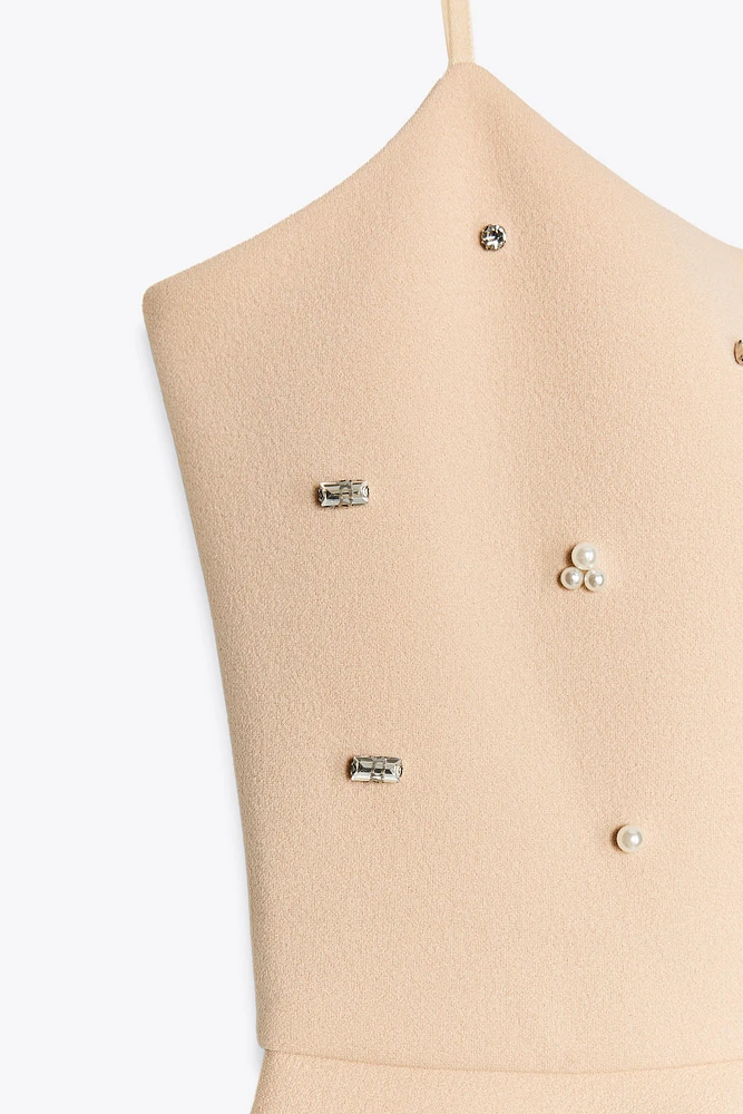 JEWEL VOLUME SHORT DRESS