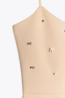 JEWEL VOLUME SHORT DRESS