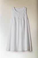 EMBROIDERED COTTON NIGHTGOWN