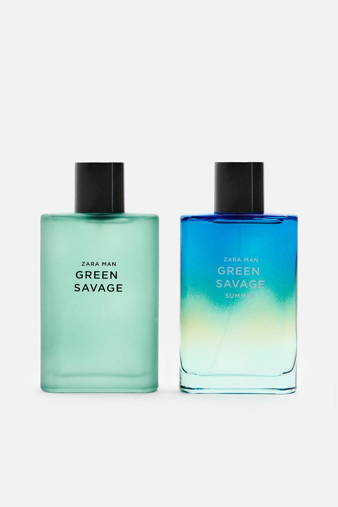 GREEN SAVAGE + GREEN SAVAGE SUMMER EDT 2 X 90 ML (3.04 FL. OZ)