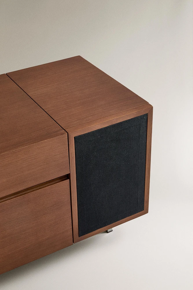CONSOLE RANGEMENT CHÊNE