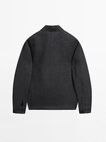 100% linen overshirt