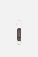 CARABINER LEATHER KEYCHAIN