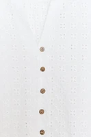 CHEMISE COURTE BRODERIES AJOURÉES