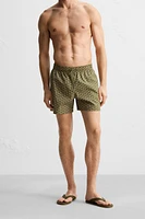 REGULAR FIT GEOMETRIC PRINT SWIMSUIT