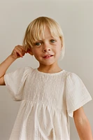 TEXTURED WEAVE EMBROIDERED SHIRT