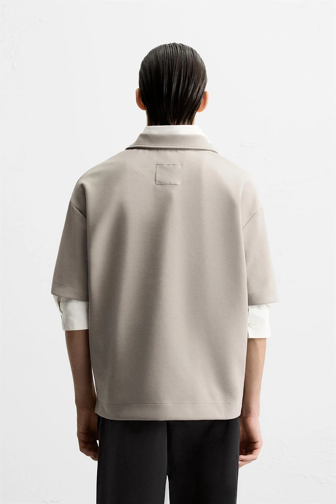 TECHNICAL ZIP POLO SHIRT