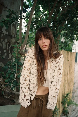 SEQUIN MACRAMÉ JACKET