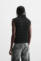 TEXTURED KNIT VEST LIMITED EDITION