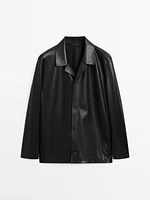 Veste légère courte en cuir nappa - Limited Edition