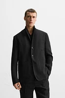 BLAZER RELAXED FIT COSTUME 100 % LIN ÉDITION LIMITÉE
