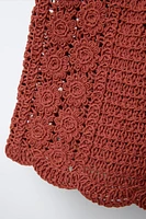 SHORT EN MAILLE CROCHET