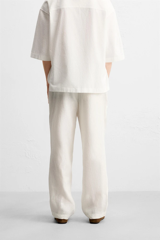 PANTALON DE COSTUME 100 % LIN