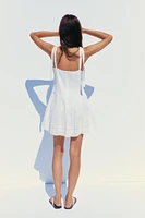 ROBE COURTE EN POPELINE