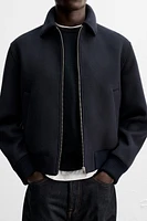 WOOL - CASHMERE BOMBER JACKET