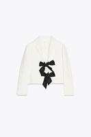 BLAZER LACETS CONTRASTE