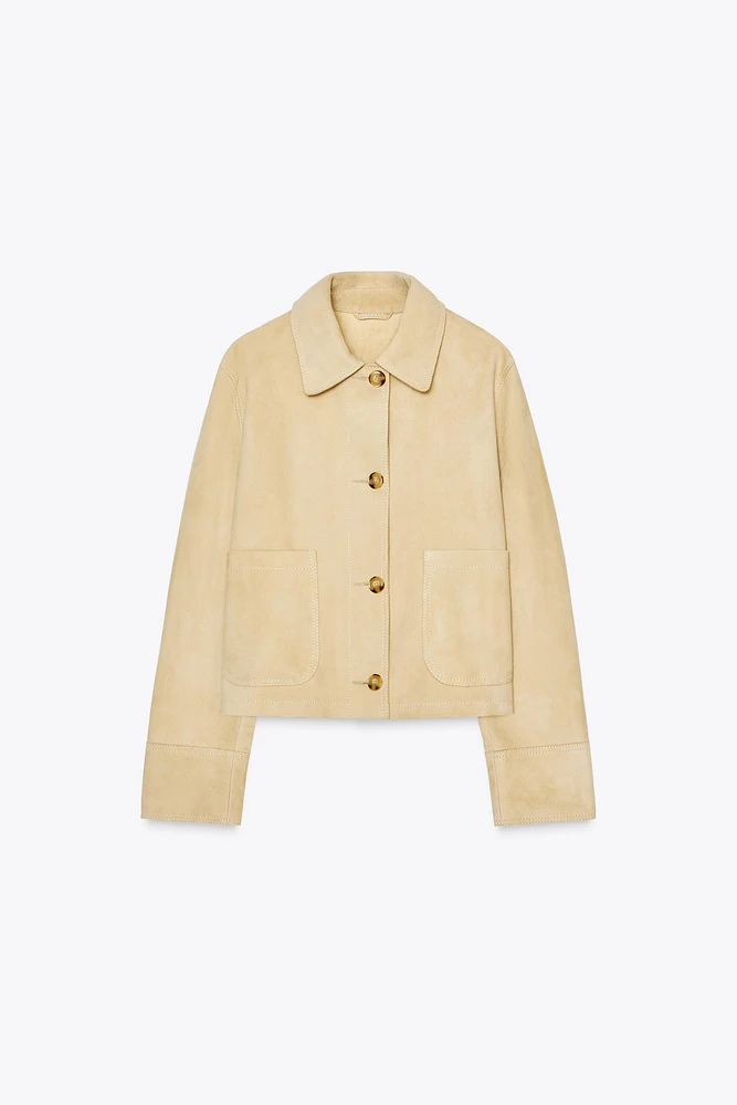 VESTE EN CUIR DAIM 100 % ZW COLLECTION LIMITED EDITION