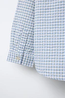 EMBROIDERED GINGHAM SHIRT