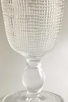 VERRE À VIN RECYCLABLE RELIEF