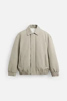 PADDED COTTON-LINEN JACKET