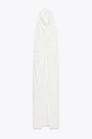 ROBE LONGUE HALTER DOS NU