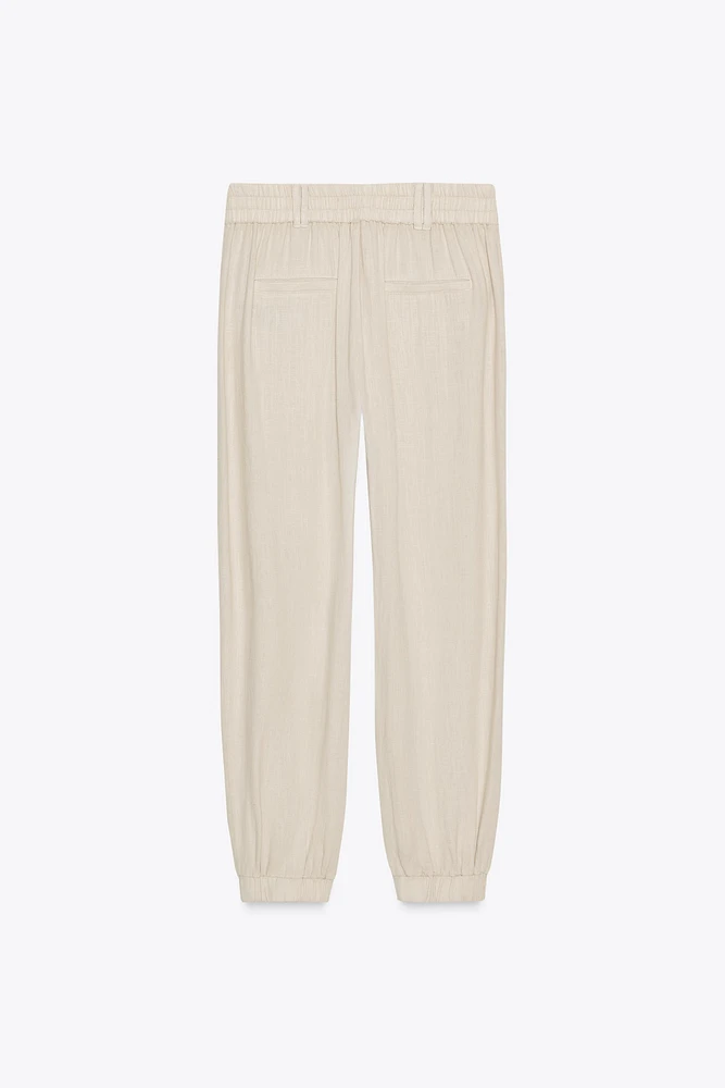 LINEN JOGGER PANTS
