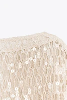 ZW COLLECTION SEQUIN TOP