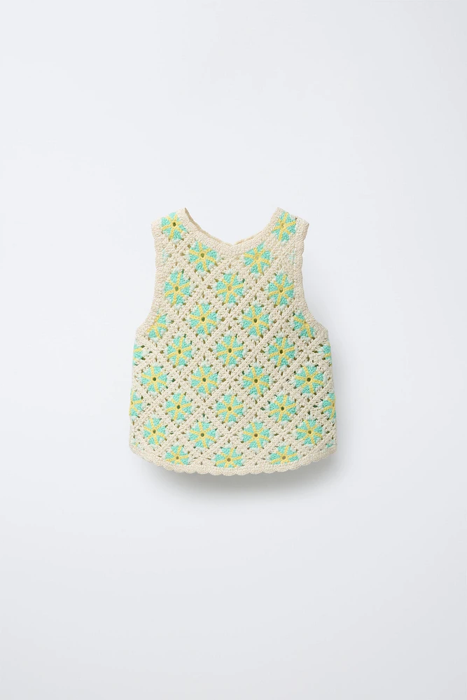 CROCHET KNIT TOP