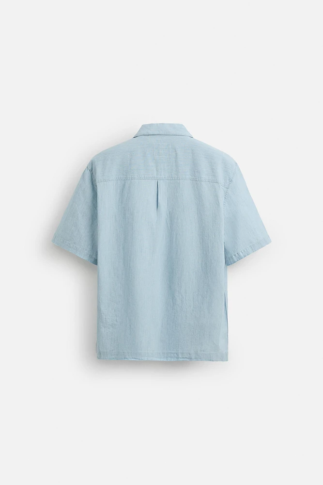 CHEMISE EN COTON ET LIN