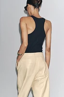TOP EN COTON BOUTONNÉ