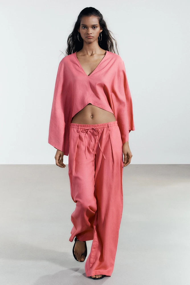 LINEN PALAZZO PANTS