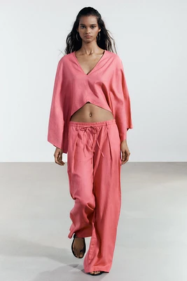 LINEN PALAZZO PANTS