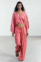 LINEN PALAZZO PANTS