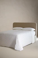 DRAP DE DESSUS COTON IMPRIMÉ MIMOSA